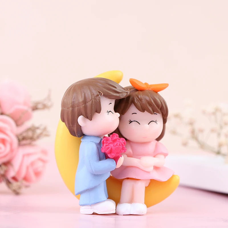 Lovers Couple Miniature Mini Doll Terrarium Figurines Fairy Garden Home Decor Accessories