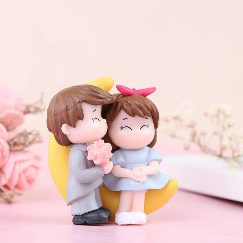 Lovers Couple Miniature Mini Doll Terrarium Figurines Fairy Garden Home Decor Accessories