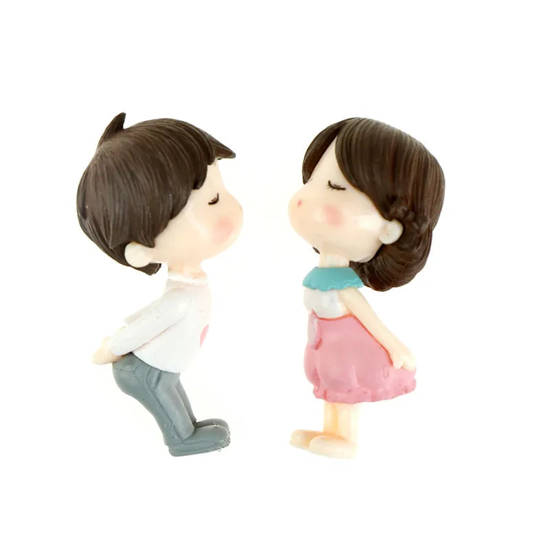 Lovers Couple Miniature Mini Doll Terrarium Figurines Fairy Garden Home Decor Accessories