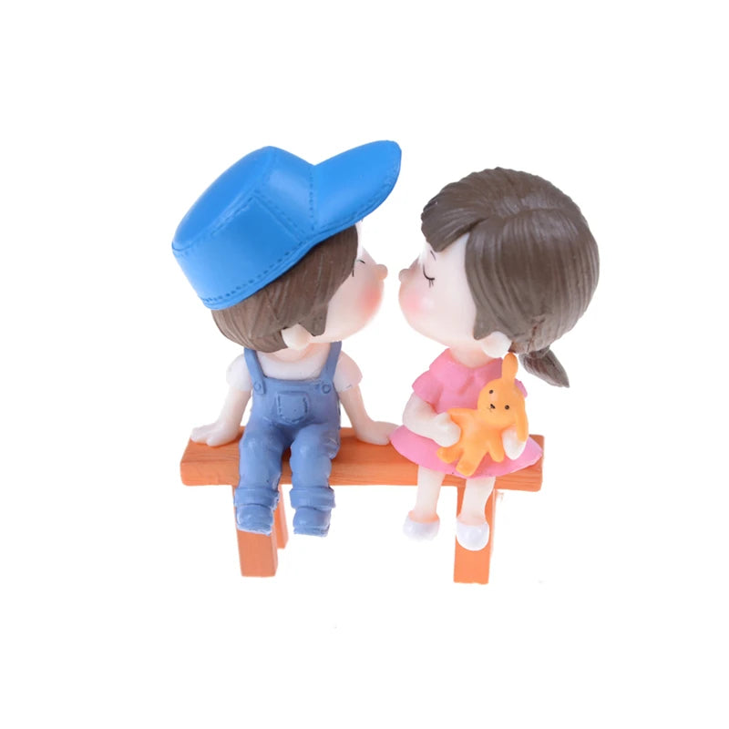 Lovers Couple Miniature Mini Doll Terrarium Figurines Fairy Garden Home Decor Accessories