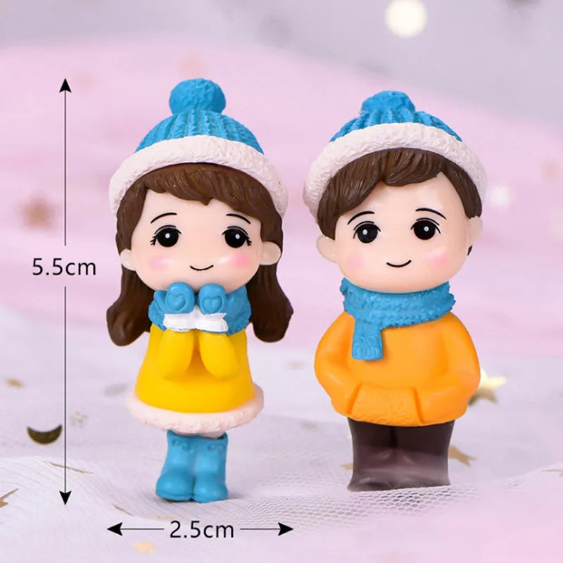 Lovers Couple Miniature Mini Doll Terrarium Figurines Fairy Garden Home Decor Accessories