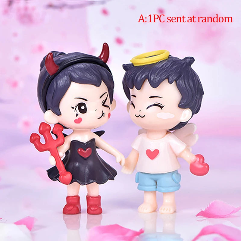 Lovers Couple Miniature Mini Doll Terrarium Figurines Fairy Garden Home Decor Accessories
