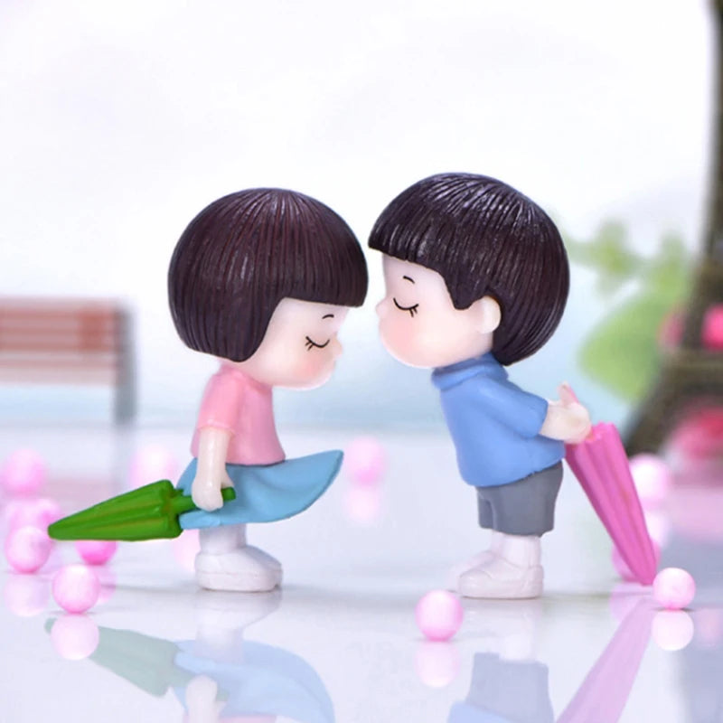 Lovers Couple Miniature Mini Doll Terrarium Figurines Fairy Garden Home Decor Accessories