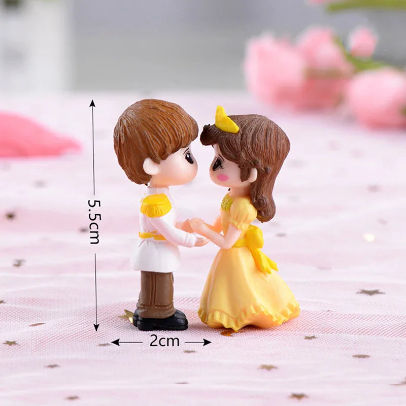 Lovers Couple Miniature Mini Doll Terrarium Figurines Fairy Garden Home Decor Accessories