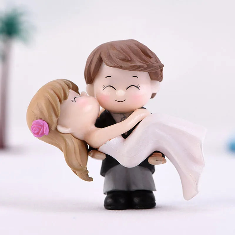 Lovers Couple Miniature Mini Doll Terrarium Figurines Fairy Garden Home Decor Accessories