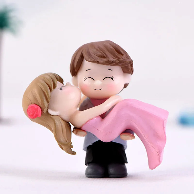 Lovers Couple Miniature Mini Doll Terrarium Figurines Fairy Garden Home Decor Accessories