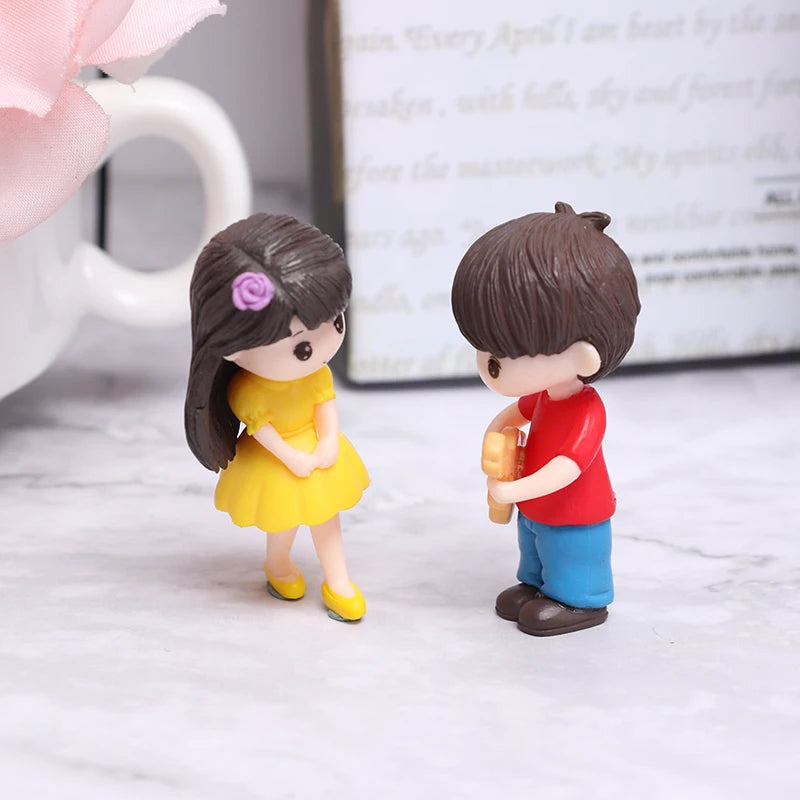Lovers Couple Miniature Mini Doll Terrarium Figurines Fairy Garden Home Decor Accessories