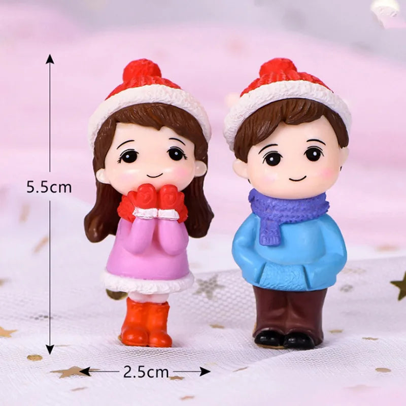 Lovers Couple Miniature Mini Doll Terrarium Figurines Fairy Garden Home Decor Accessories