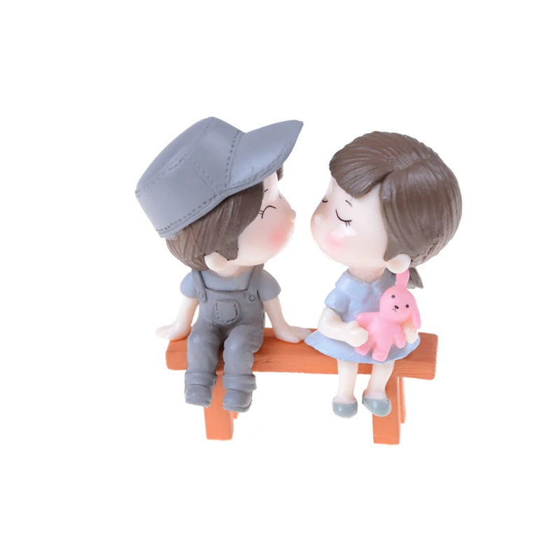 Lovers Couple Miniature Mini Doll Terrarium Figurines Fairy Garden Home Decor Accessories