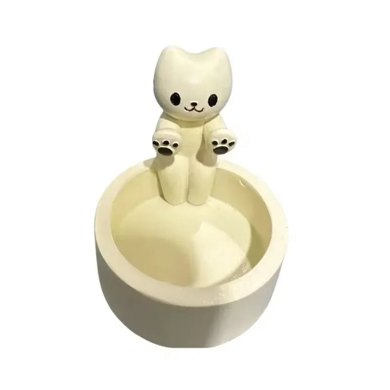 Kitten Candle Holder Cute Cat Candlestick Creative Aromatherapy Candle Holder Home Decor