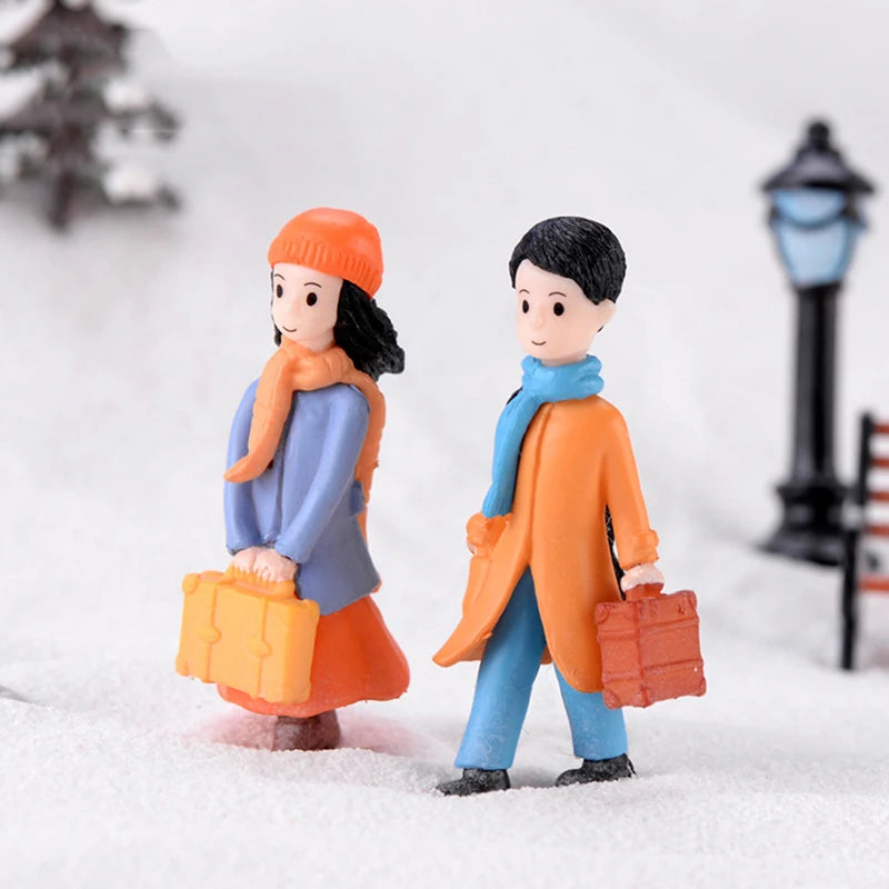 Lovers Couple Miniature Mini Doll Terrarium Figurines Fairy Garden Home Decor Accessories