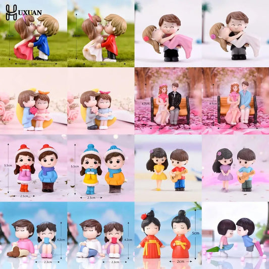 Lovers Couple Miniature Mini Doll Terrarium Figurines Fairy Garden Home Decor Accessories